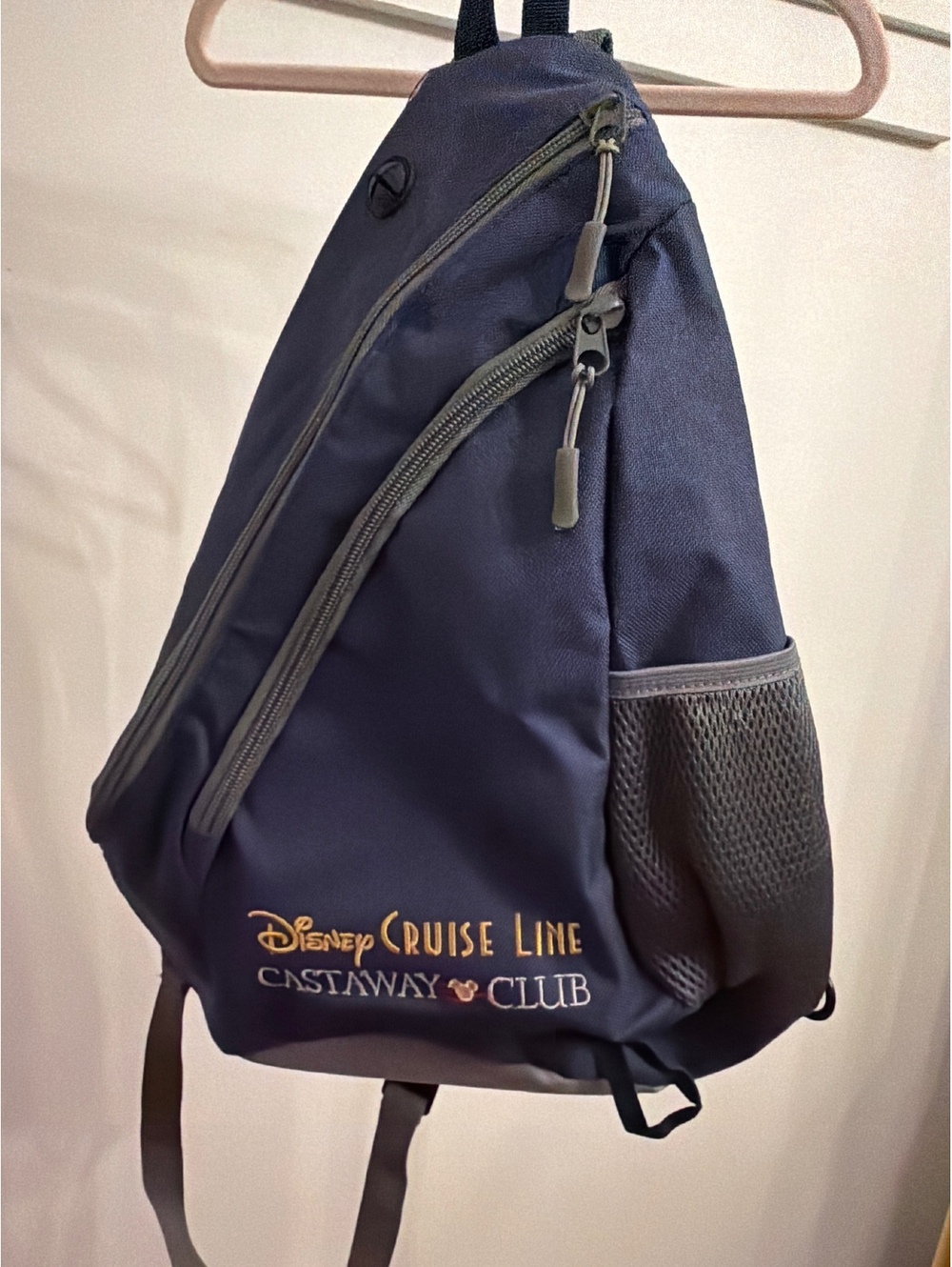 Disney Cruise Line Castaway Club Navy Sling Backpack